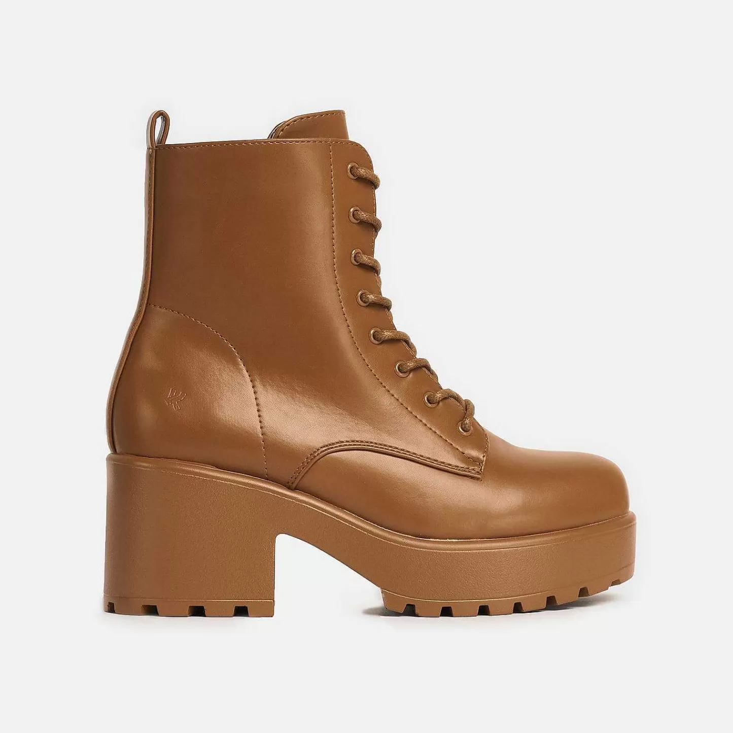 Sale Buty Wojskowe Na Platformie Gin Burnt Orange Damskie Buty Na Obcasie