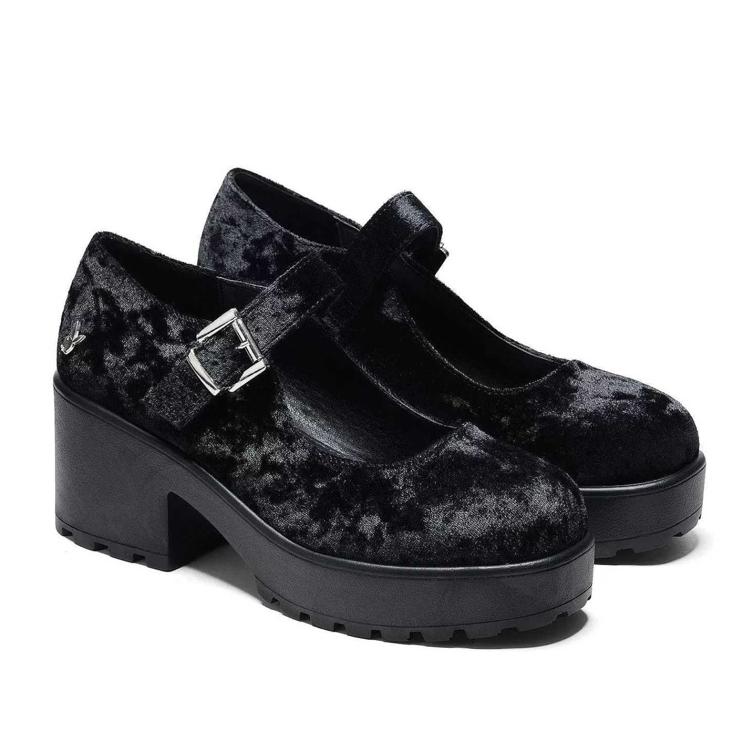Clearance Tira Playboy Mary Janes „Dark Vigilante Edition" | Playboya X Koi Damskie Mary Janes Na Obcasie